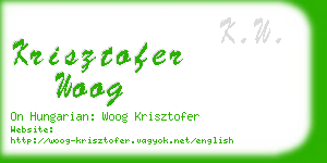 krisztofer woog business card